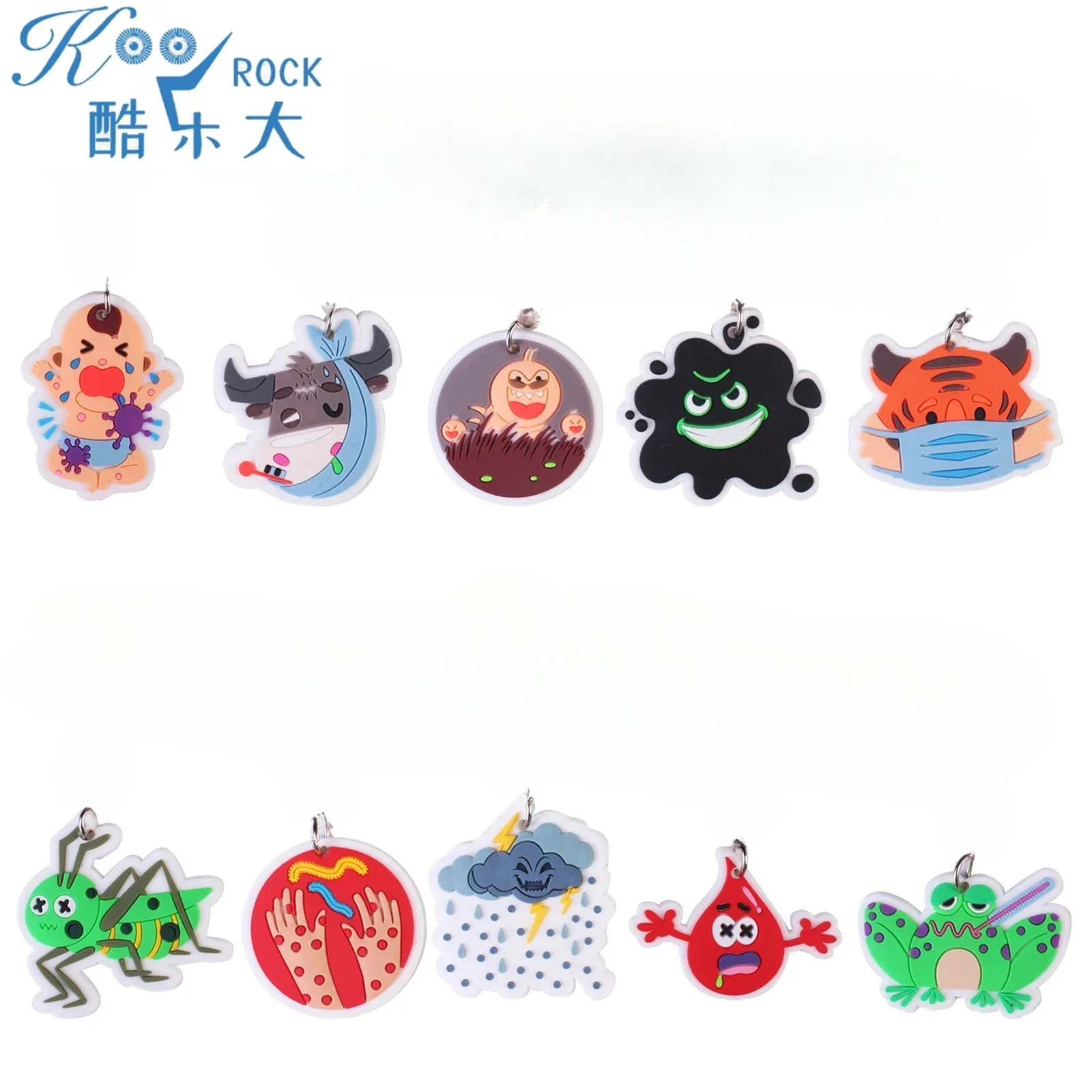 PVC Passover Jewish Festival Accessories, Colorful Ten Plagues Finger Ring Toys -  for Seder Fun & Family Celebrations