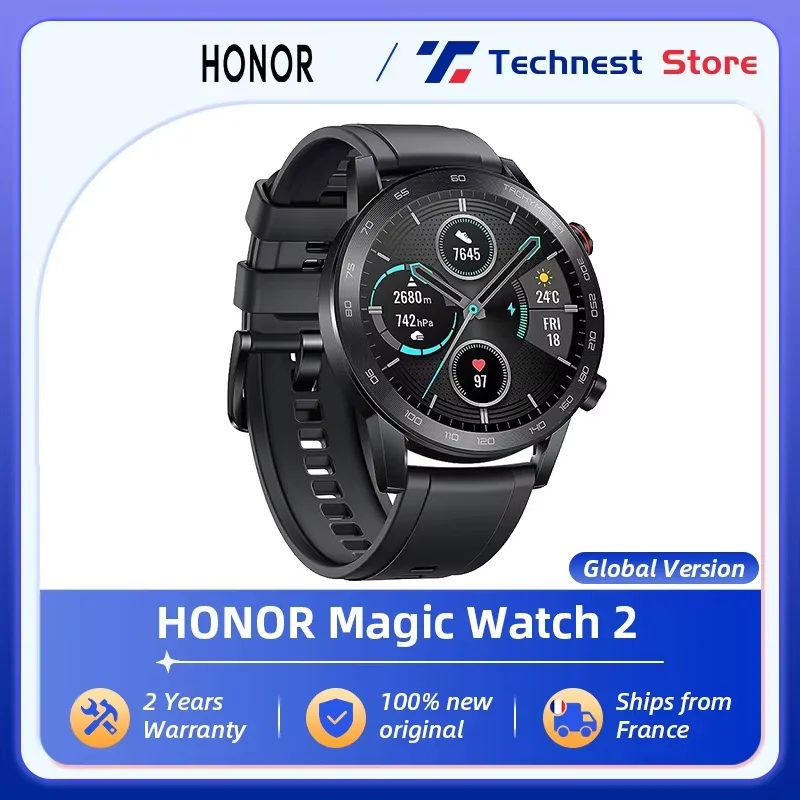 HONOR Magic Watch 2 Smart Watch Bluetooth 5.1 Smartwatch Blood Oxygen 14 Days Waterproof MagicWatch 2 AMOLED 5ATM