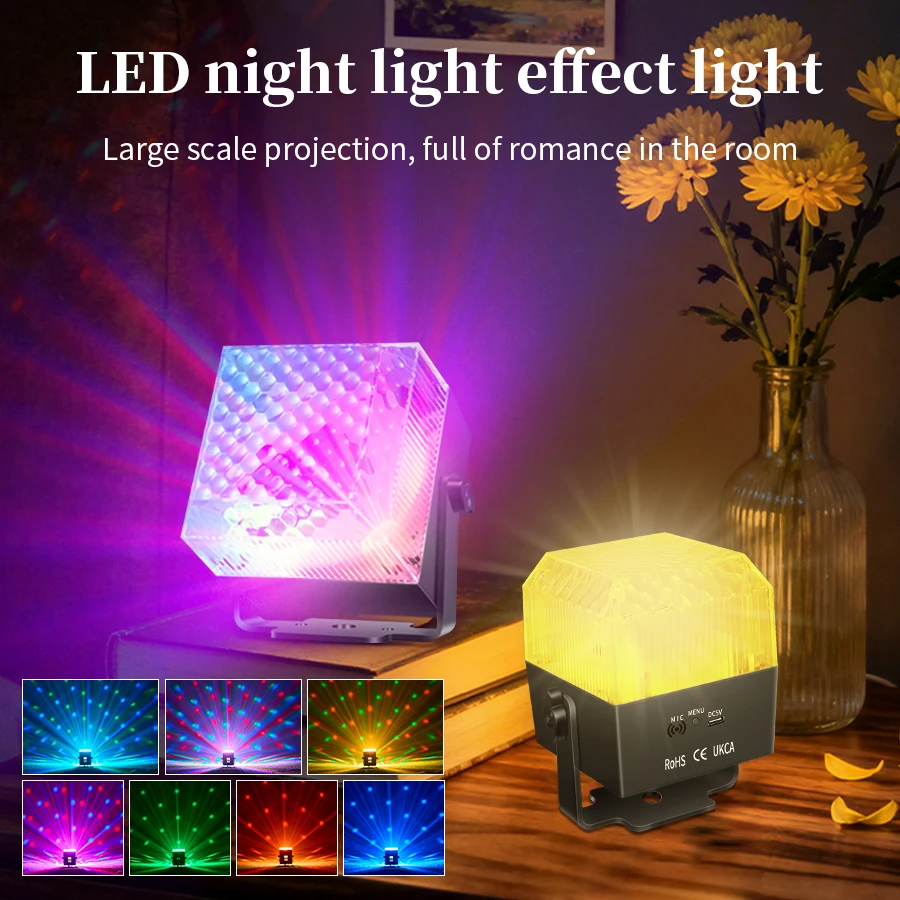 LED カラフルなステージライト リモコンで雰囲気を調整するライト ストロボ サウンドコントロールされたディスコライト バーパーティー用