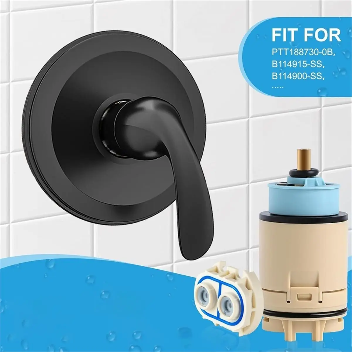 PHONE&GEAR RP70538/RP73625 Single Function Pressure Balance Cartridge,for / Single Handle Tub/Showers Faucet