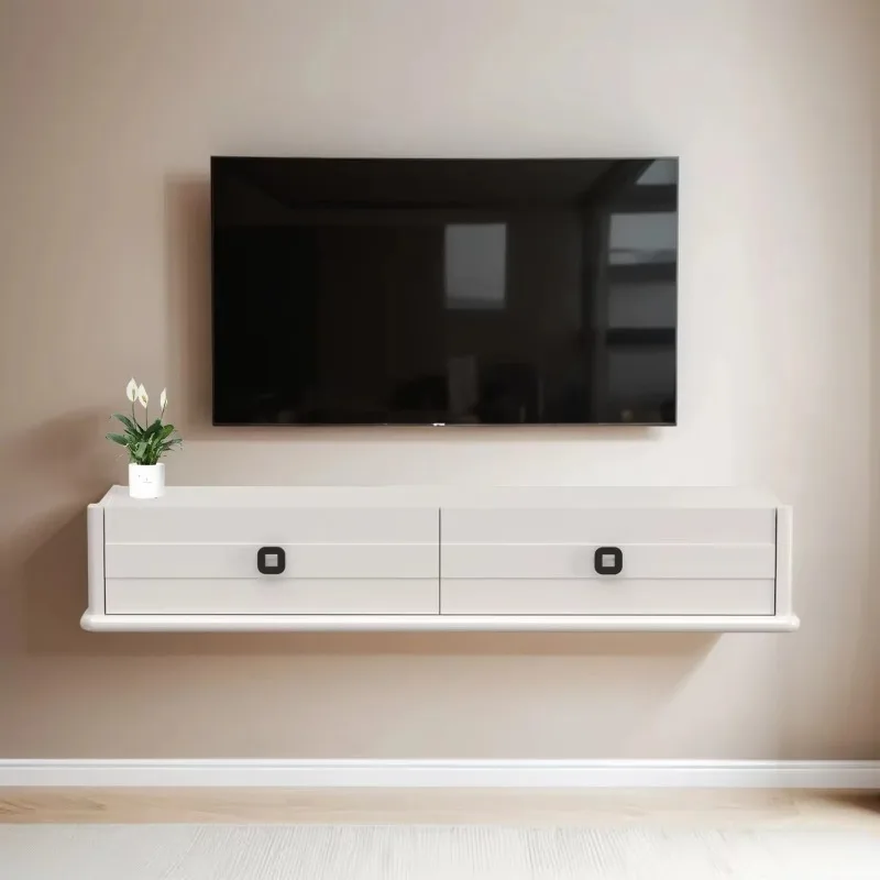 

Simple Design Tv Stands for Your Living Room Furniture Hot Selling European Style Two Drawers White Tv Stands Wall Mounted