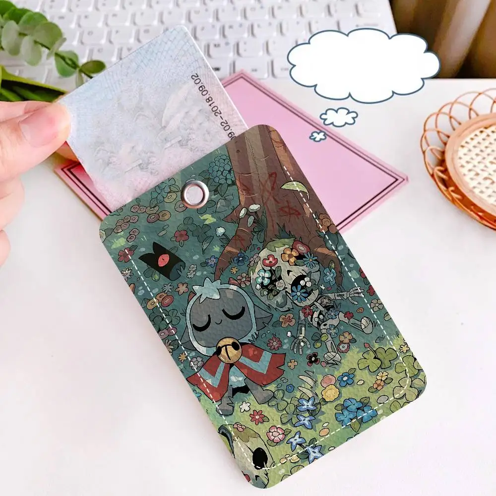 C-Cult of The Lamb Game Card Holder Suitable for Bank Business Work Card Holder Credit ID Card Badge Bag Holder Keychain
