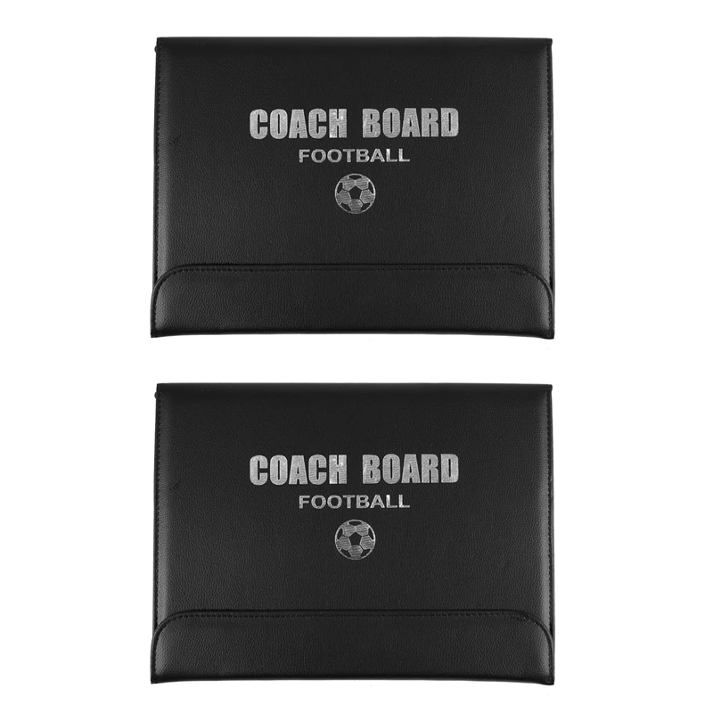 

2X Portable Trainning Assisitant Equipments Football Soccer Board 2.5 Fold Leather Useful Teaching Board