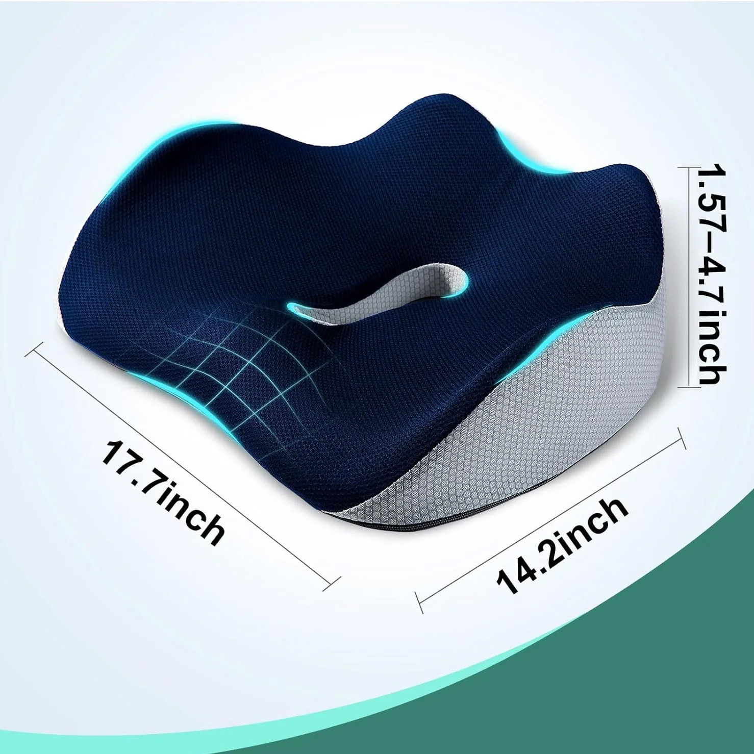 Memory Cotton Office Chair Seat Cushion Ventilation Ergonomic Seat Hips Support Cushion Pillow Tailbone Pain Relief Buttock pads