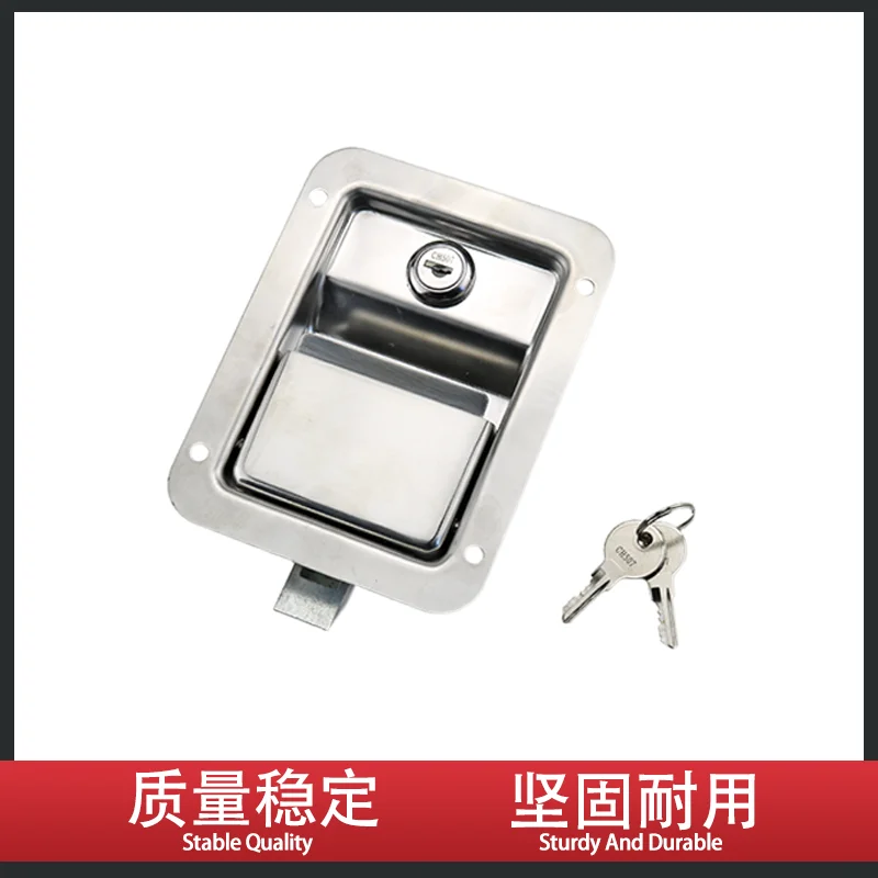 304 Stainless Steel Industrial Multi Specification Hood Toolbox Lock Embedded Container Flat Box Lock