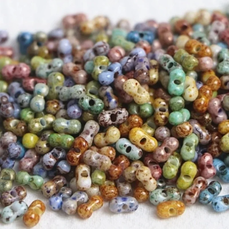 منتج جديد 3x6 مللي متر بيكاسو الفول السوداني حبة حبة فضفاض حبة اليدوية سوار ذاتي الصنع قلادة مجوهرات اكسسوارات المواد