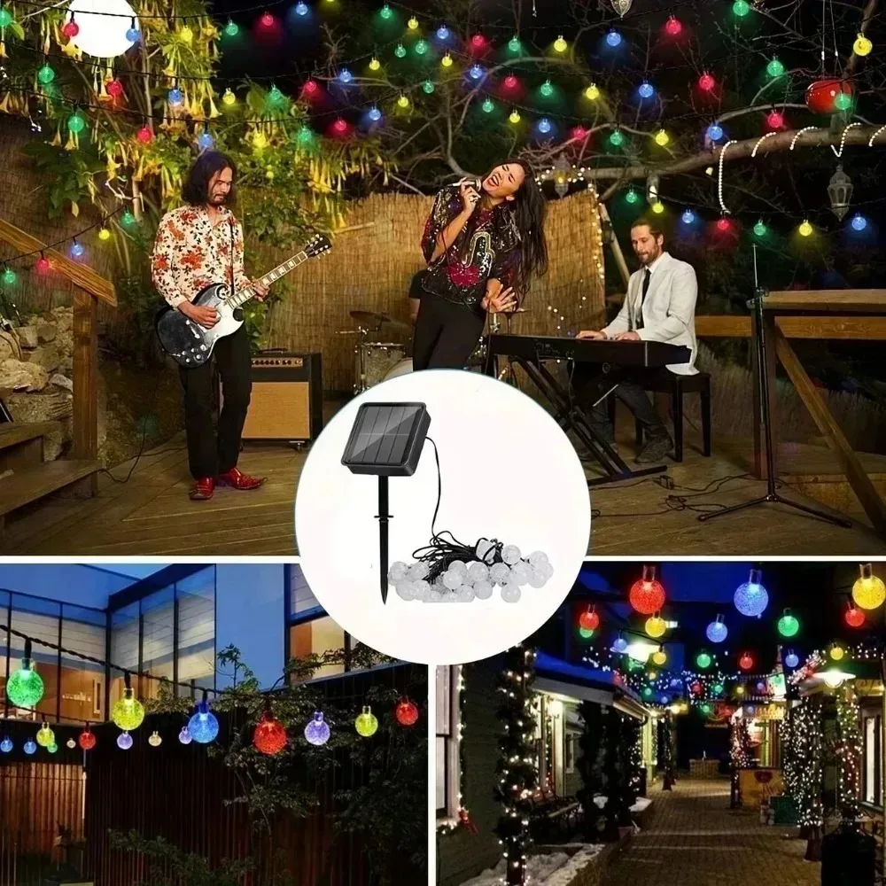 12M100LED Solar String Lights Waterproof Solar Powered Lawn Lighting Outdoor Garden Yard Walkway Xmas Holiday Party Decor Lamp