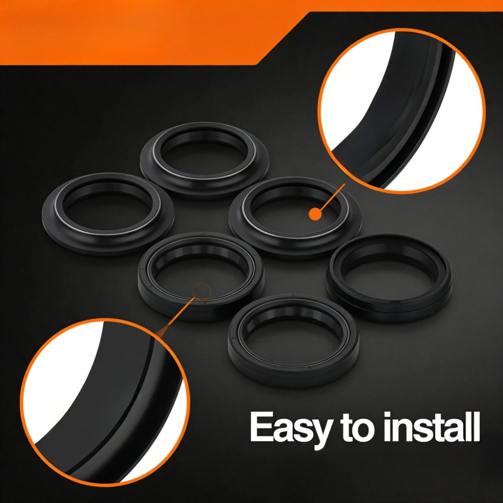 

37x50x11 Front Shock Fork Oil Seal and Dust Cover For Keeway Superlight 125 LE i 2017 2018 2019-2024 K-Light 125 2018-2025 2024