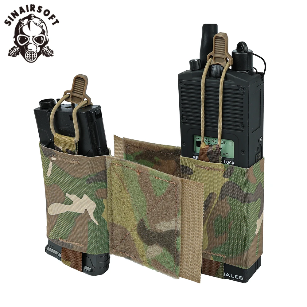 

Tactical V2 Side Pouch Wingman Elastic Radio Holder Magazine Pouch Shock Cord Mag AR15 Airsoft Hunting Vest Accesories