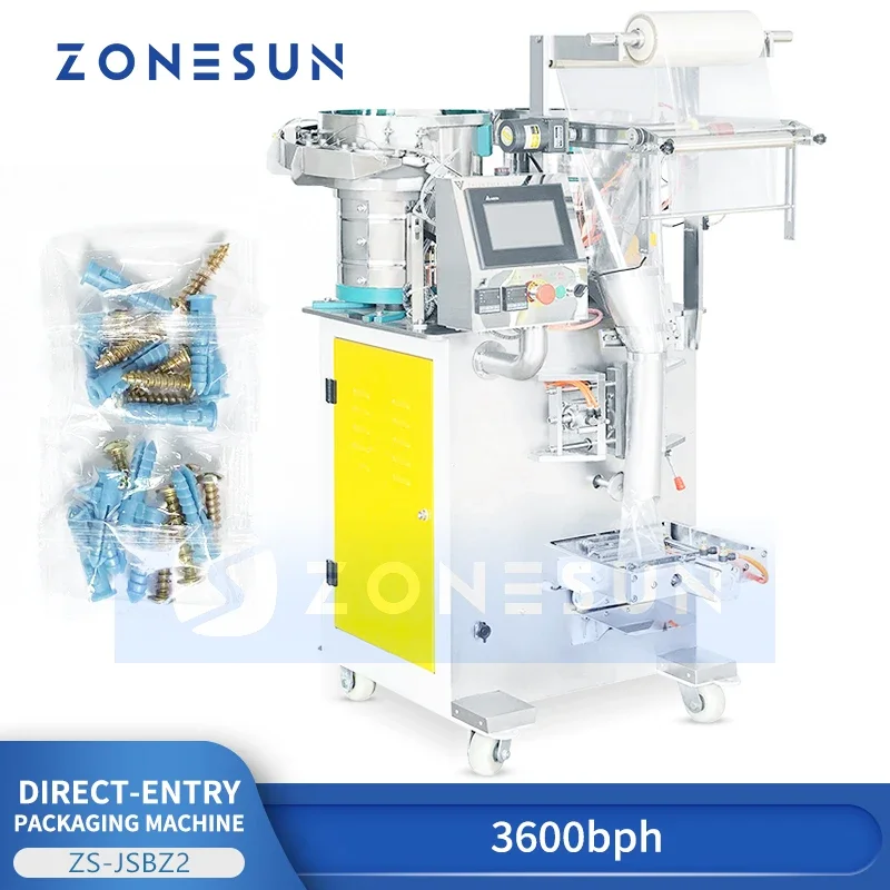 Zonesun Macchina confezionatrice per dadi e bulloni Macchina confezionatrice per viti Kit hardware Macchina confezionatrice ZS-JSBZ2