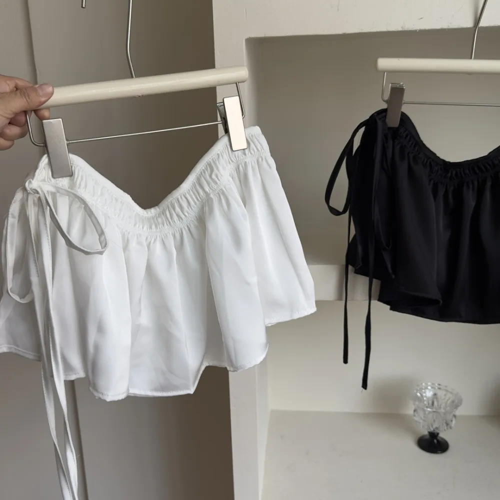 Abiti a strati hip-hop Gonna dolce Y2K Sciarpa con lacci all'anca Camicia stile coreano Estensore Bordo arricciato Cintura Accessori per la danza