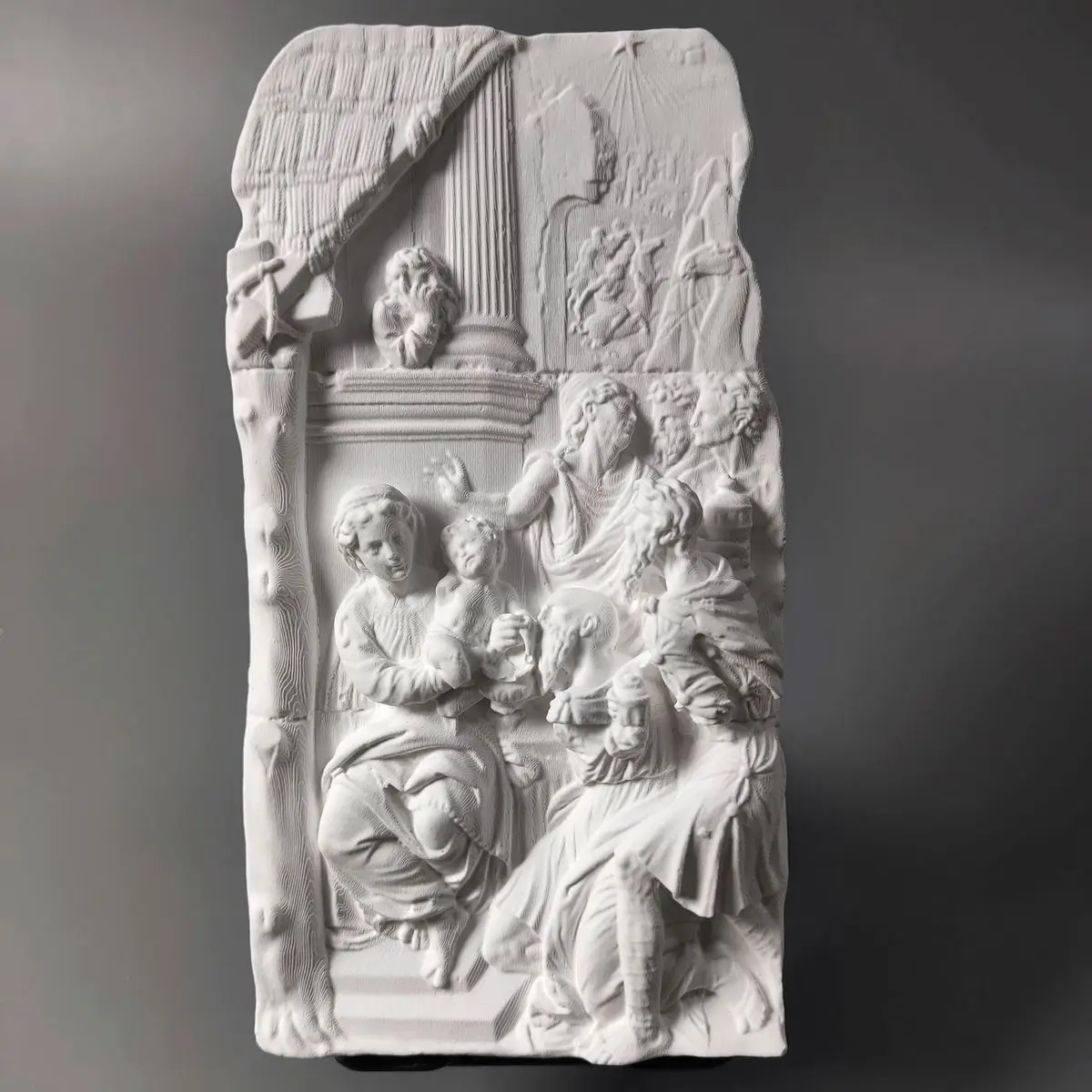 Adoration of the Magi Fine Art Plaster Vintage Art Desktop Decorative Ornaments Relief