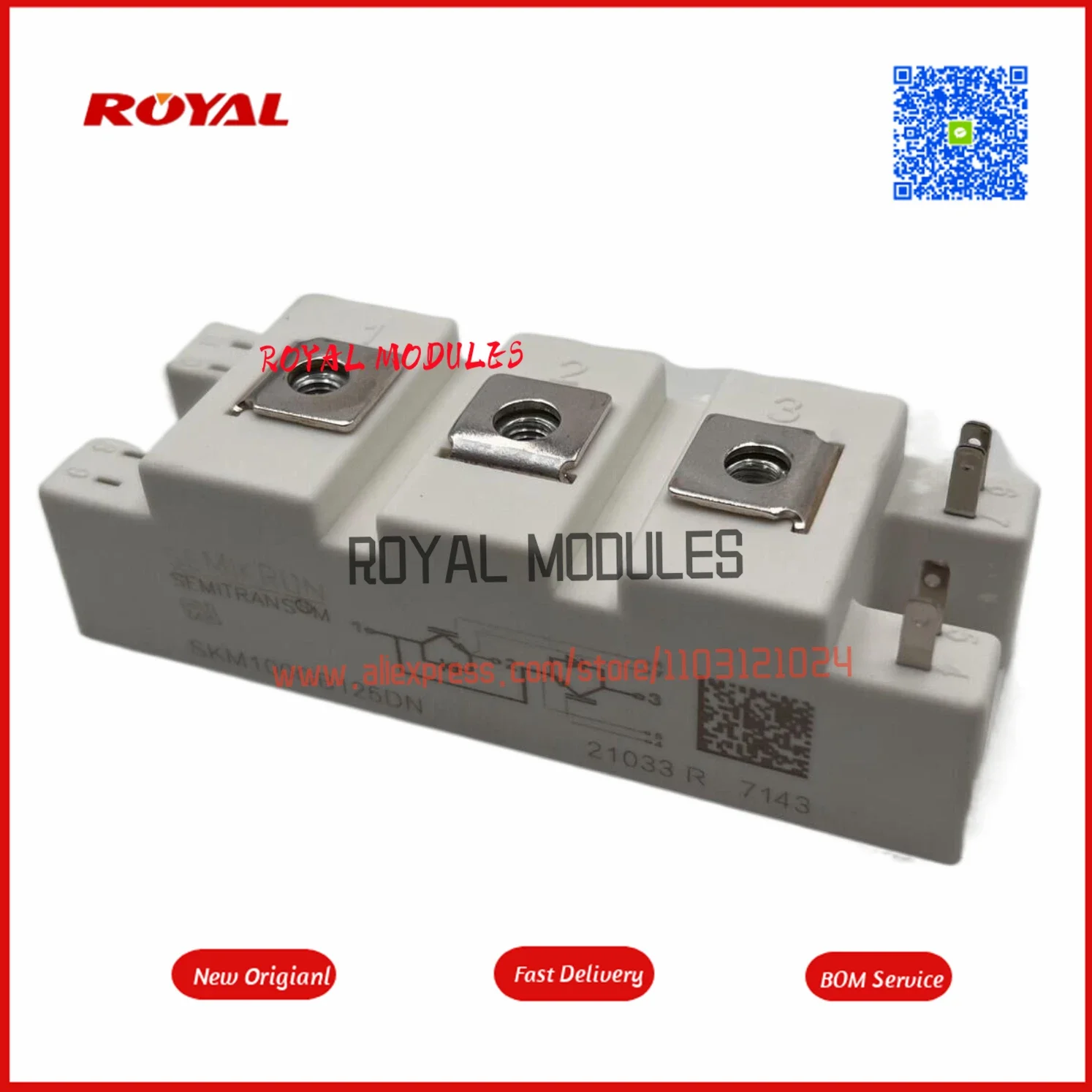 SKM100GB125DN   New IGBT MODULE