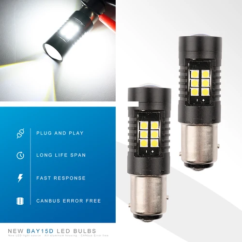 Luz LED de circulación diurna para coche VW CADDY III, lámpara de circulación diurna, 2 piezas, P21/5W BAY15D 1157 DRL, cuerpo de caja 2004-2015 CRAFTER Bus 2011-2016 canbus