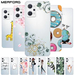 For Oppo Reno 7A 9A Case Transparent Soft TPU Silicon Phone Cover For Oppo Reno7 A Reno9 A Reno9A CPH2353 Clear Flowers New Capa