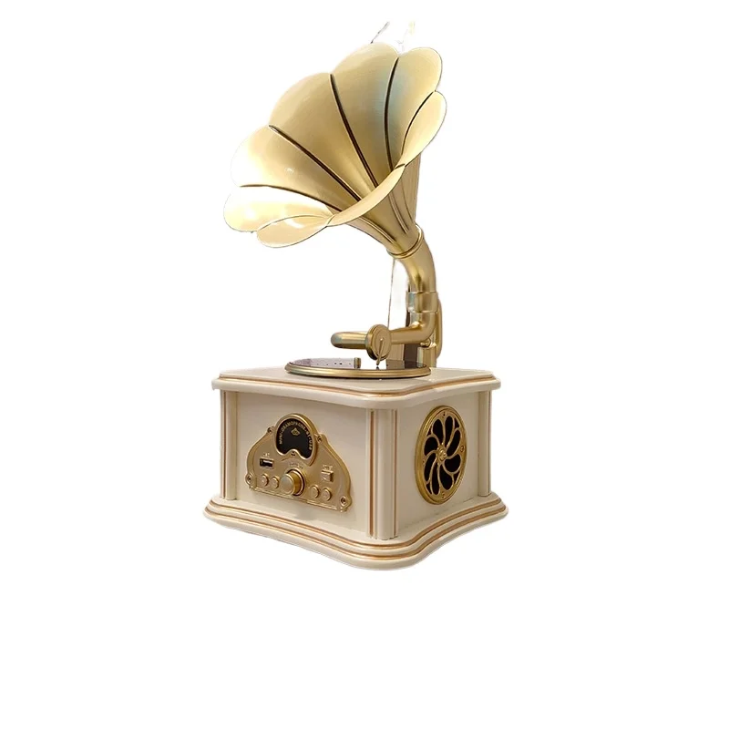 Retro Phonograph Living Room European Home Accessories Outdoor Aromatherapy Nostalgic Creative Bluetooth Small Stereo