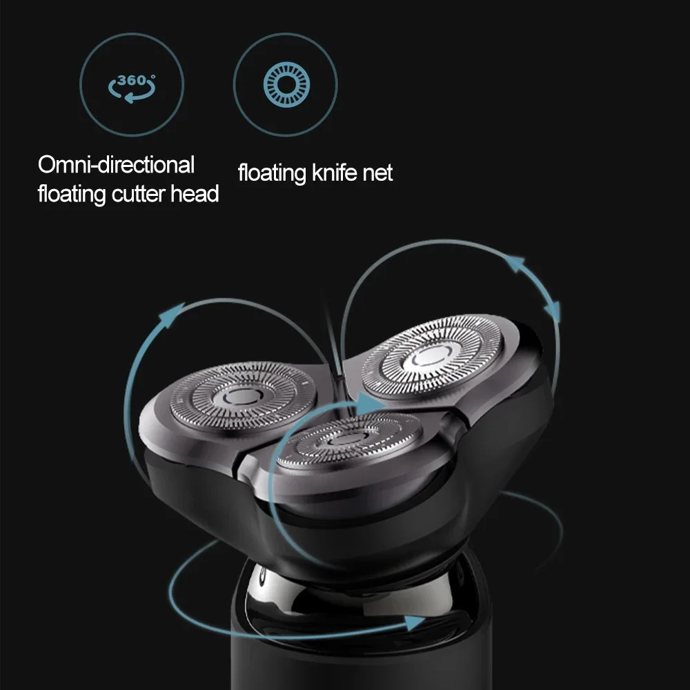 Xiaomi Mijia Điện S500 S500C Di Động Râu 3 Đầu Flex Khô Ướt Cạo Râu Xiaomi Dao Cạo Điện Cho người Đàn Ông