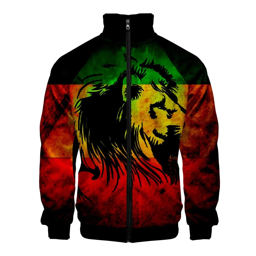 Cappotti Hipster 3D Printed Tiger giacche uomo donna primavera autunno felpe Zipper Stand Collar Animal Streetwear Jacket Tops