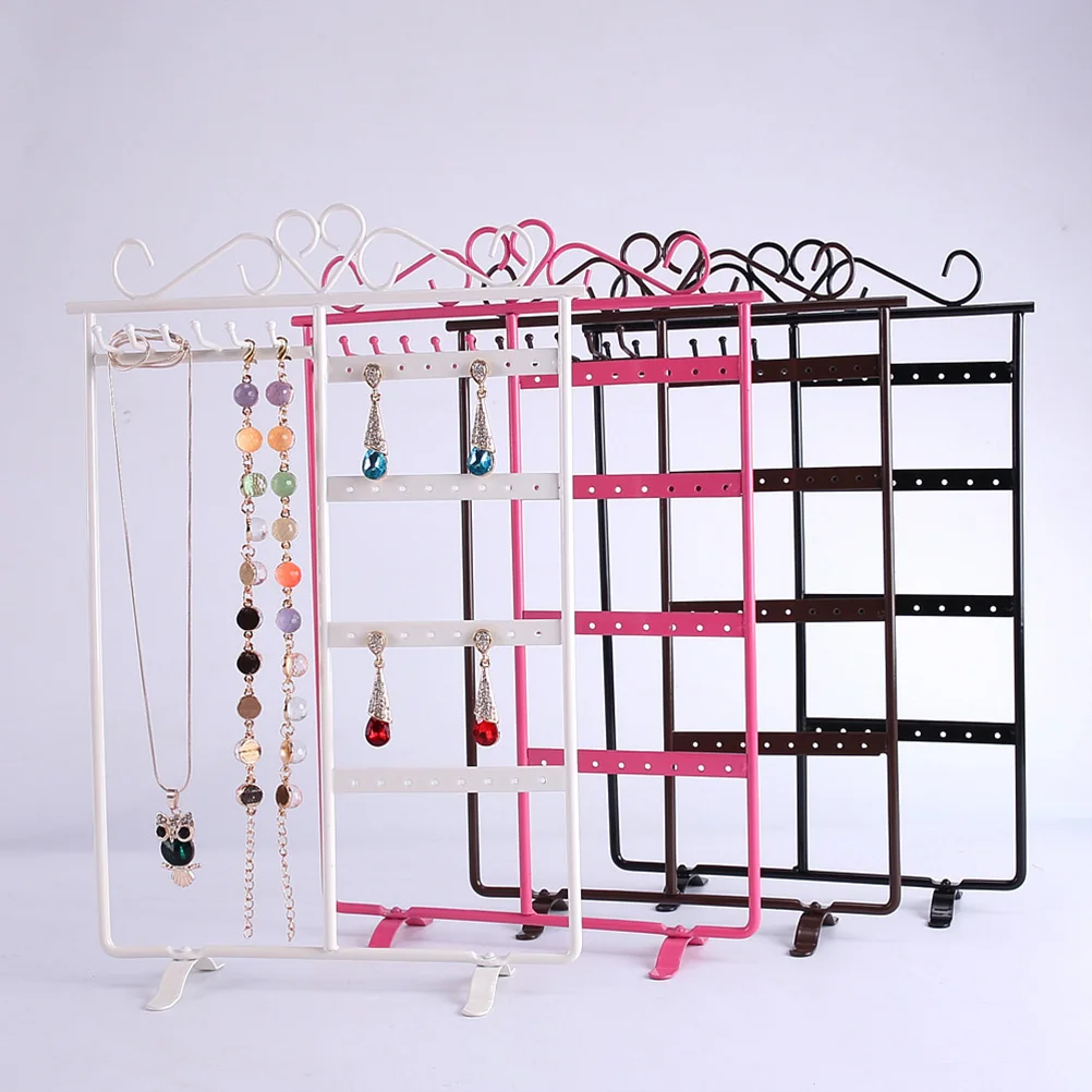 

Jewelry Display Stand Organizer Organiser Earring Holder Earrings Show Rack Stands Accessories