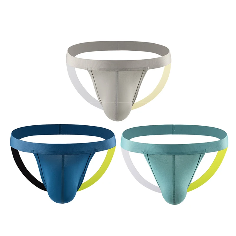 

3 упаковки/2 упаковки, лоскутные хлопковые мужские мягкие дышащие трусы с U-образным выпуклым однотонным сексуальным трусам с открытой спиной