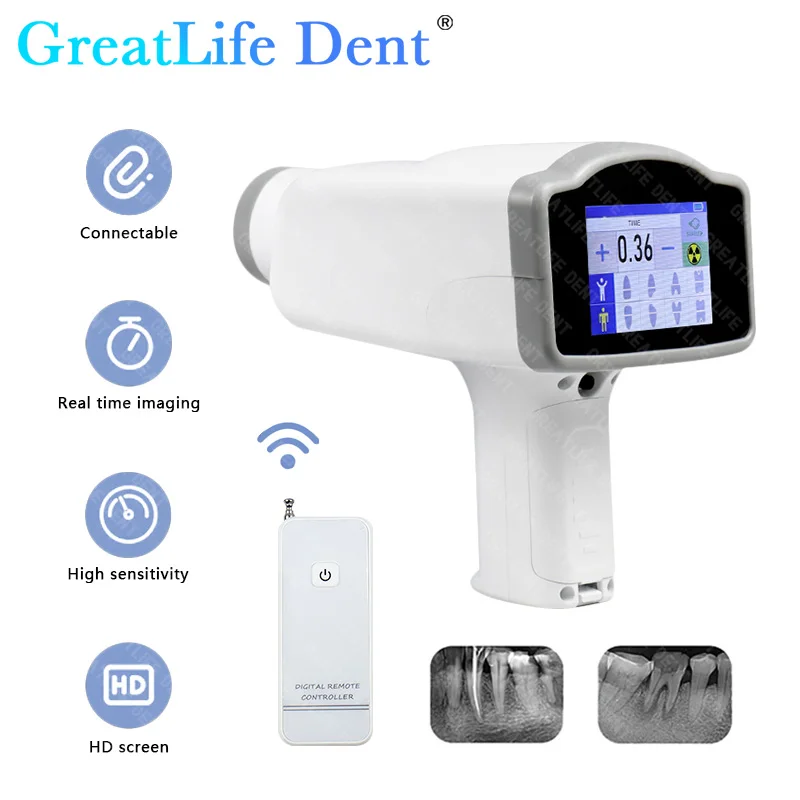 Mexico RU EU In Stock GreatLife 65KV HyperLight Digital Wireless Portable Dental X-Ray Machine Nanopix Rvg Sensor Camera