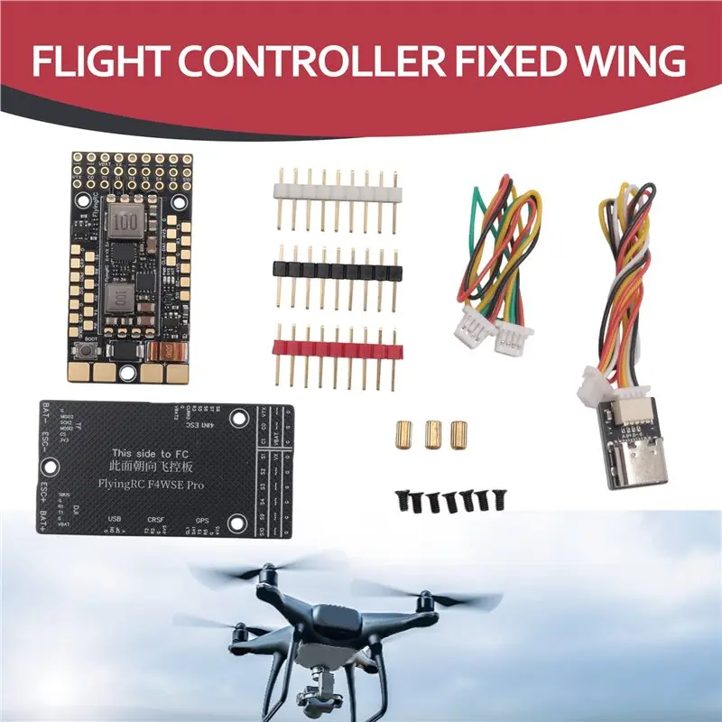 WOTT-F4WSE MK1.5 Fixed Wing Flight Controller 2-6S Support Analog/Digital VTX Ardupilot/INAV Firmware For RC FPV Airplane