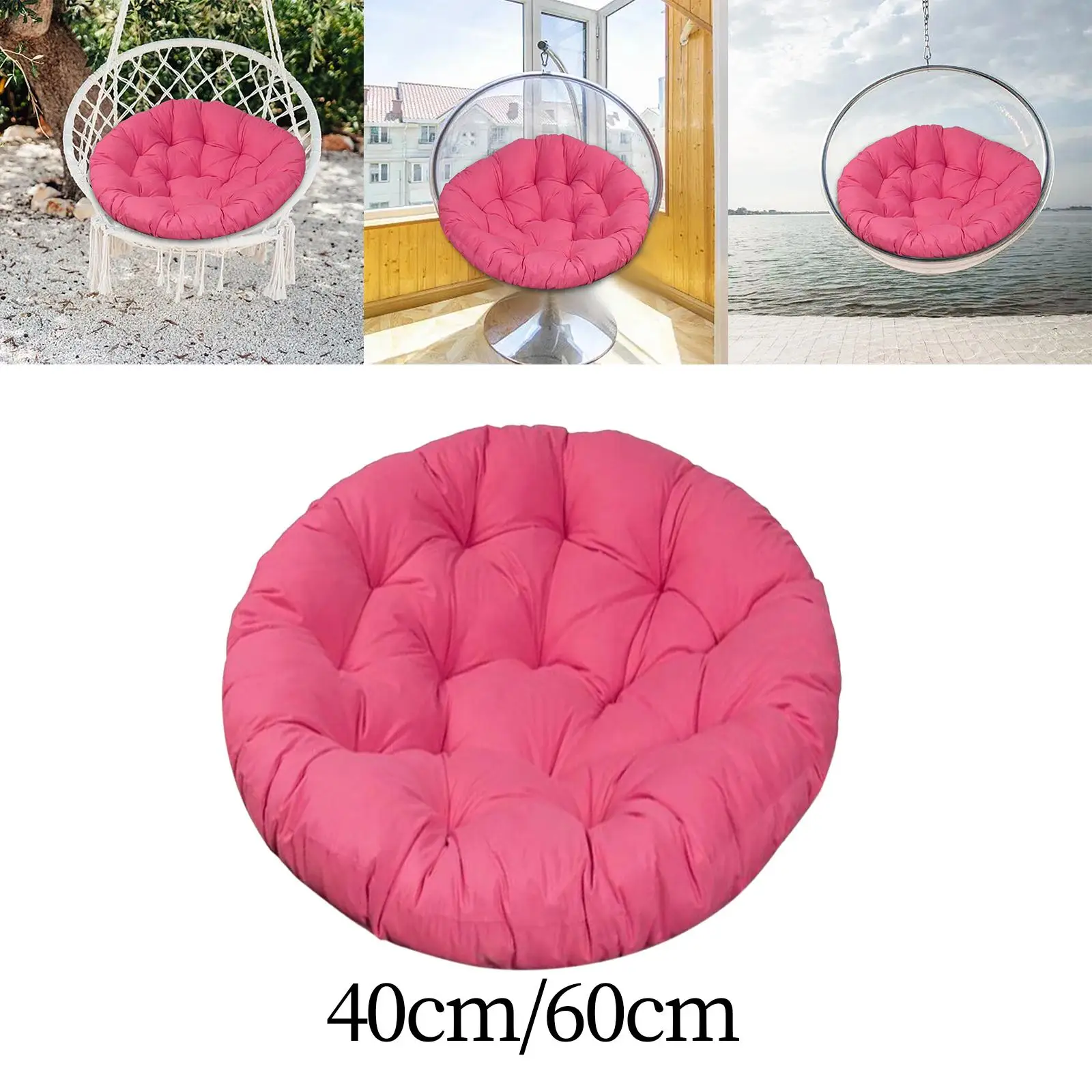 Hanging Basket Chair Cushion Round Swing Chairs Pad for Office Hanging Chair