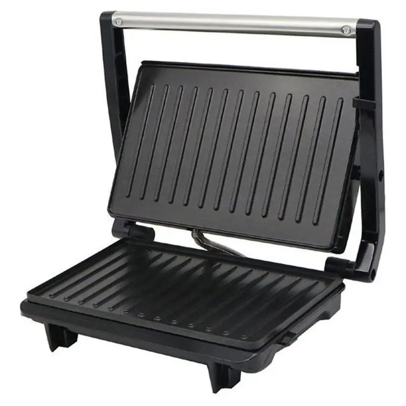 A39M Removable Drip Tray Sandwich Maker Grill Open For Indoor Grilling Steaks US Plug