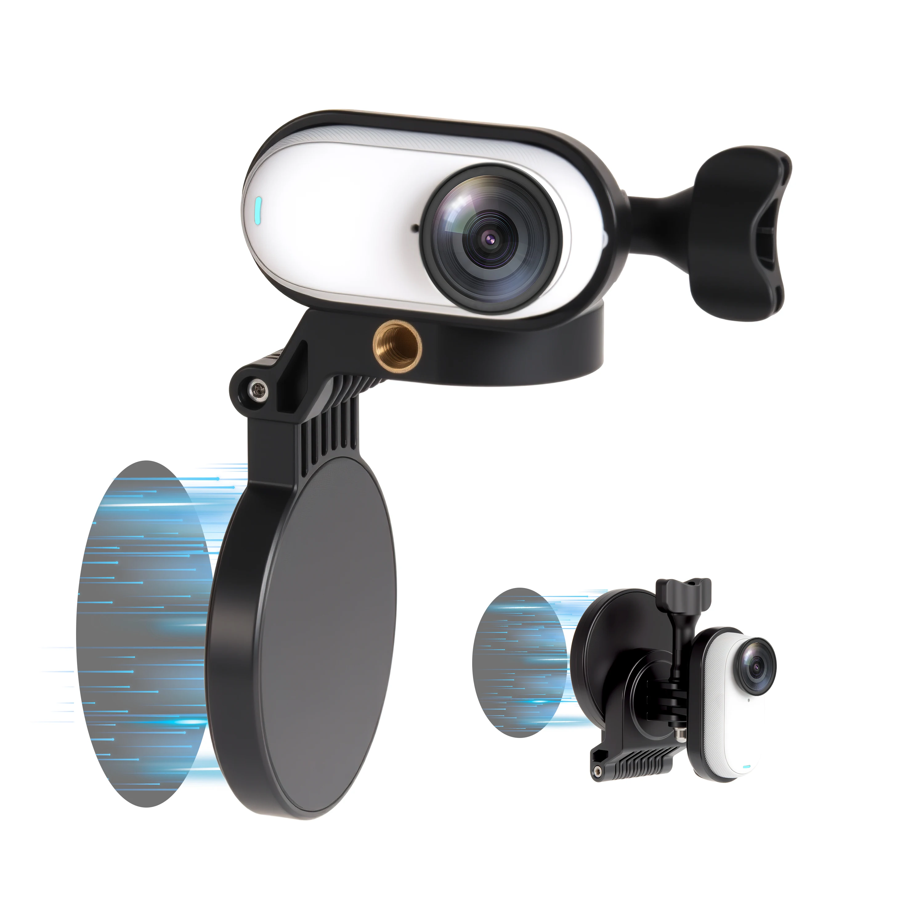 

Магнитное крепление для Insta360 Go3/Insta360 Go3s: многофункциональное складное настольное и автомобильное крепление с регулируемым углом наклона, гибкие аксессуары