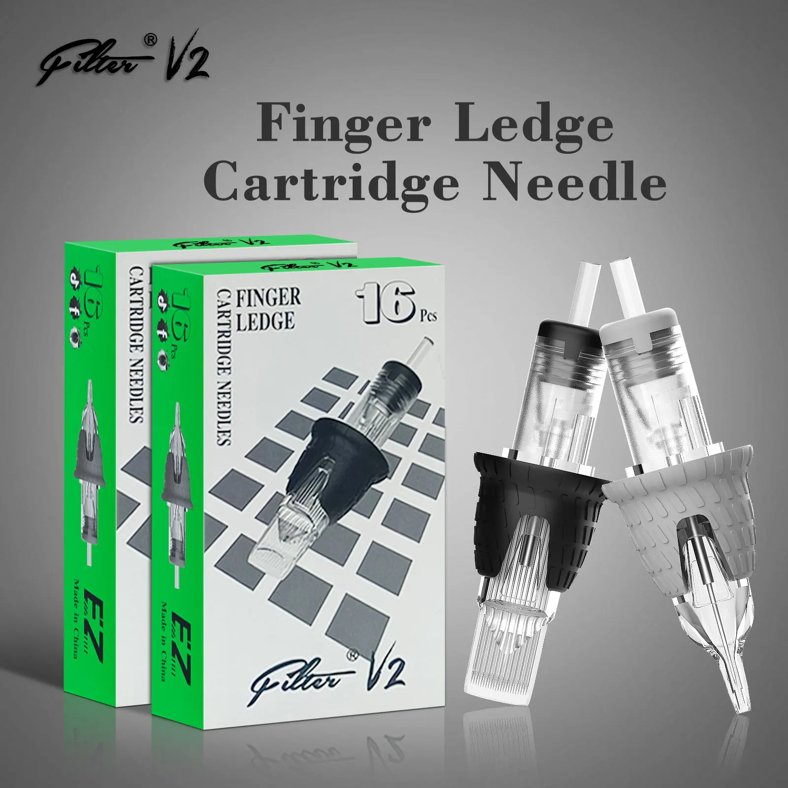 

EZ Filter V2 Tattoo Cartridge Needles Disposable Sterilized Safety for Permanent Makeup 16pcs Supply for Tattoo Machines Grips