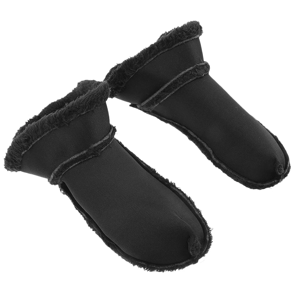 

with Velvet Lining Men House Slippers Fluffy Shoe Inserts Sandals Plush Hole Fuzzy Winter Man Warm Detachable