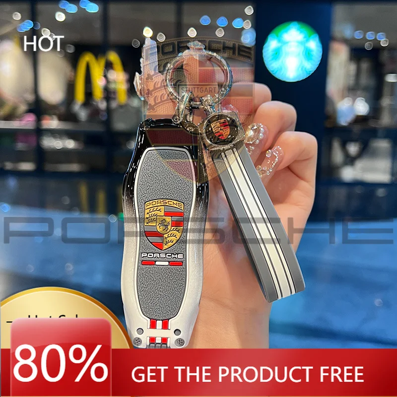 

Porsche Car Sticker Zinc Alloy Silicone Car Key Case Cover Protection Shell For Porsche Panamera Spyder Carrera Macan Cayman Cay