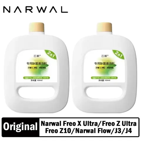 Original Narwal Freo X Ultra Sweeping Robot Cleaner Decontamination Floor Cleaning Liquid 930ML for Freo J1/J2/J3/J4