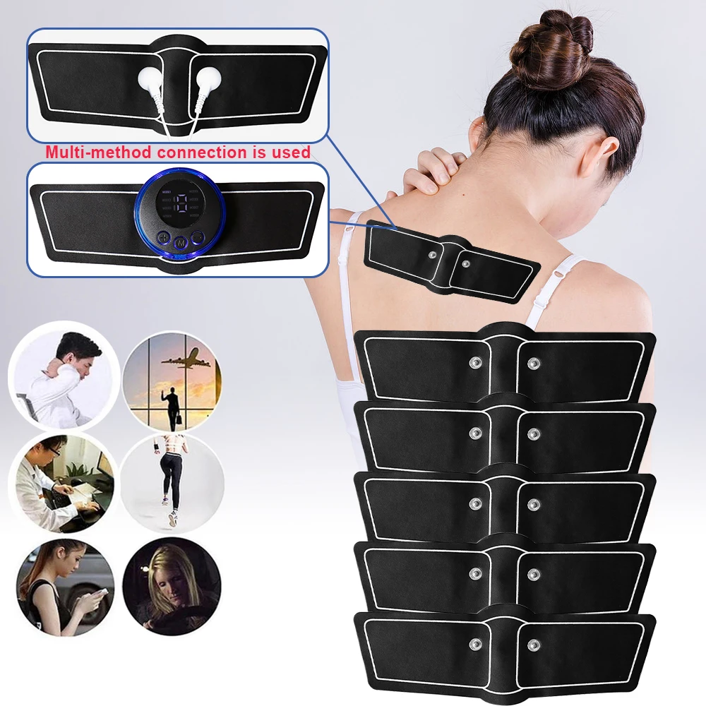 5/10Pcs EMS Gel Pads for Muscle Stimulator Massage Gel Patch for Abdominal Neck Back Arm Buttocks Fitness Trainer Body Slimming