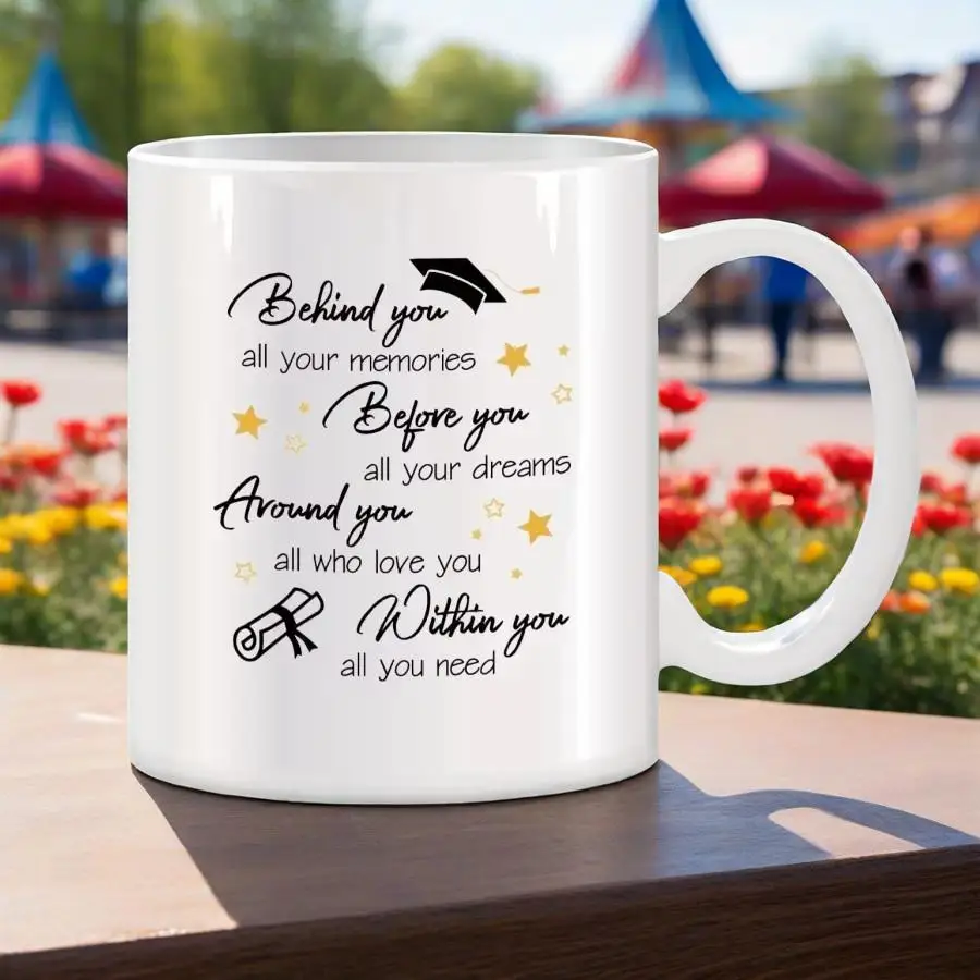 Funny Mug Ceramic Mugs Coffee Cups Behind You All Your Memories Mug Original Breakfast Cups Cup of Coffee Cup for Tea Drinkware