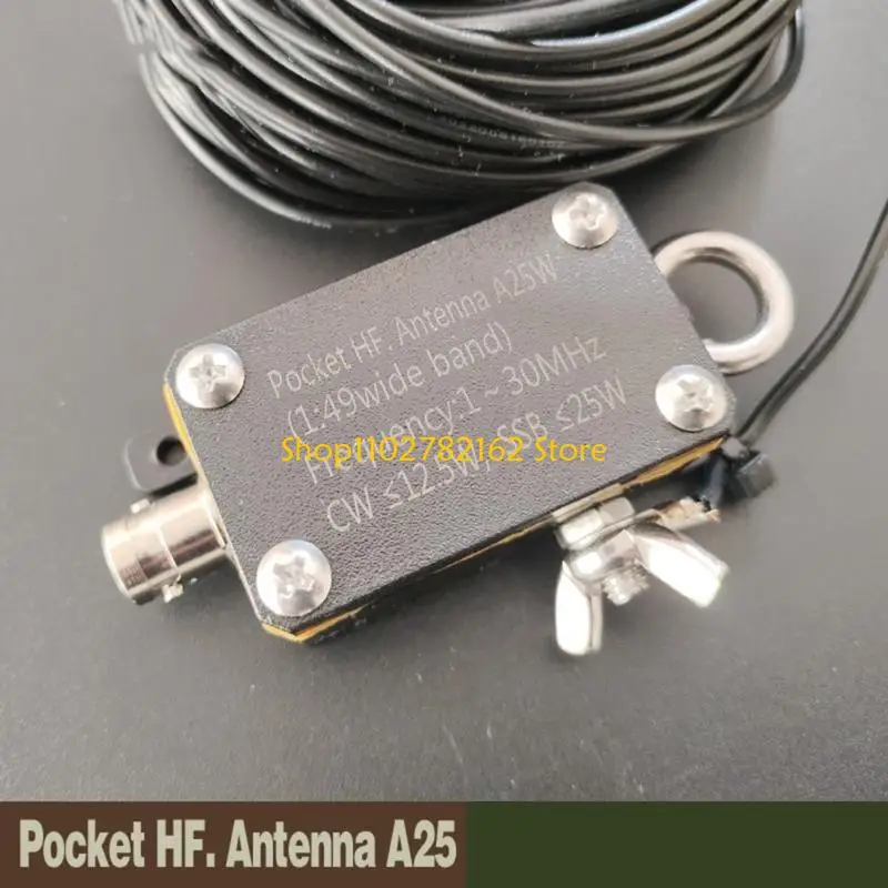 

547B Pocket HF. Antenna A25 Shortwave Antenna Radio Inverted V Antenna with Magnet Rings Radio Antenna 1-30Mhz