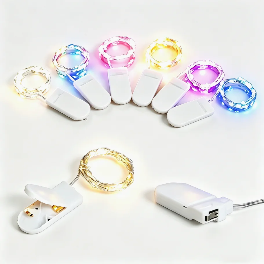 5M Waterproof LED String Lights Copper Wire Fairy Lights Battery Operated DIY Wedding Party Christmas Decoration Lights String