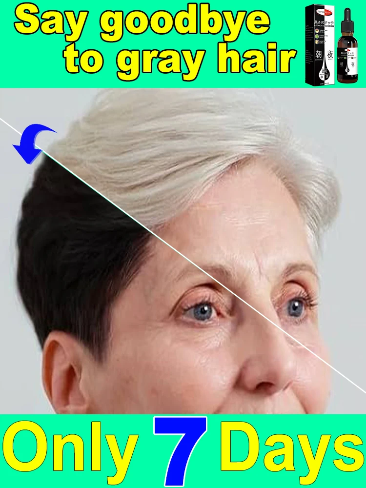 I capelli bianchi si sbiadiscono, spettacoli di capelli neri