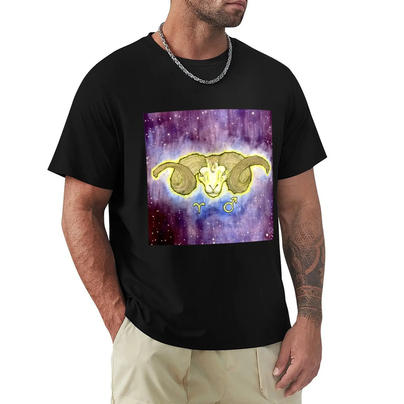 Aries 2 - Zodiac Series T-Shirt Light Athletic Short Sleeve Tee Shirt
