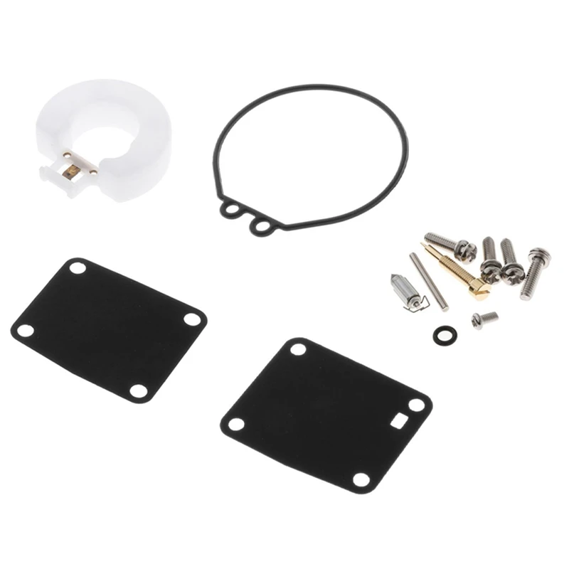 Boat Motor Carburetor Repair Kit 6G1-W0093-00 For 2-Stroke Outboard Yamaha 3Hp 1988-02, 6Hp 1984-96, 8Hp 1984-96