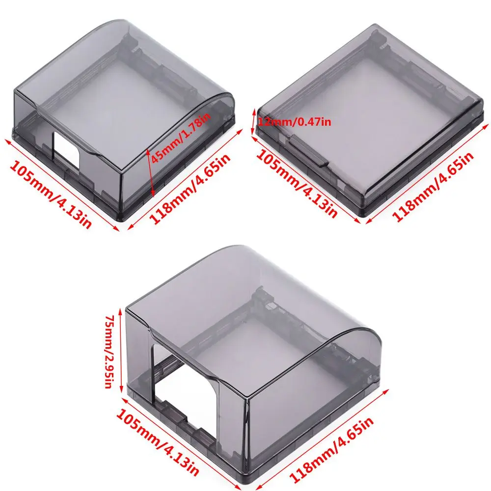 86 Type Socket Waterproof Box Self-Adhesive Wall-mounted Ultra Thin Splash-Proof Box Bathroom Electric Plug Protection Cover