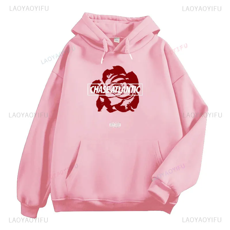 Sudadera con capucha con gráfico del Atlántico de Rose Chase para hombre y mujer, ropa de calle Vintage Harajuku, sudadera de manga larga a la moda, ropa informal divertida