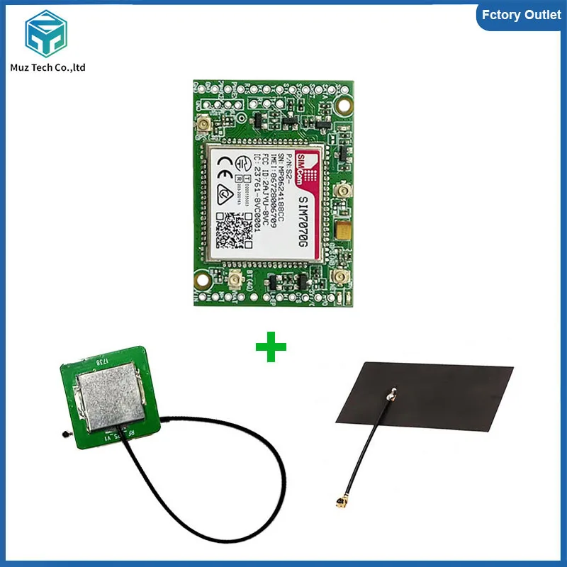 

SIM7070G Development Board NBIOT CATM LPWA Module Global band breakout kit Support GSM/NB/CAT-M with FPC antenna and GPS antenna