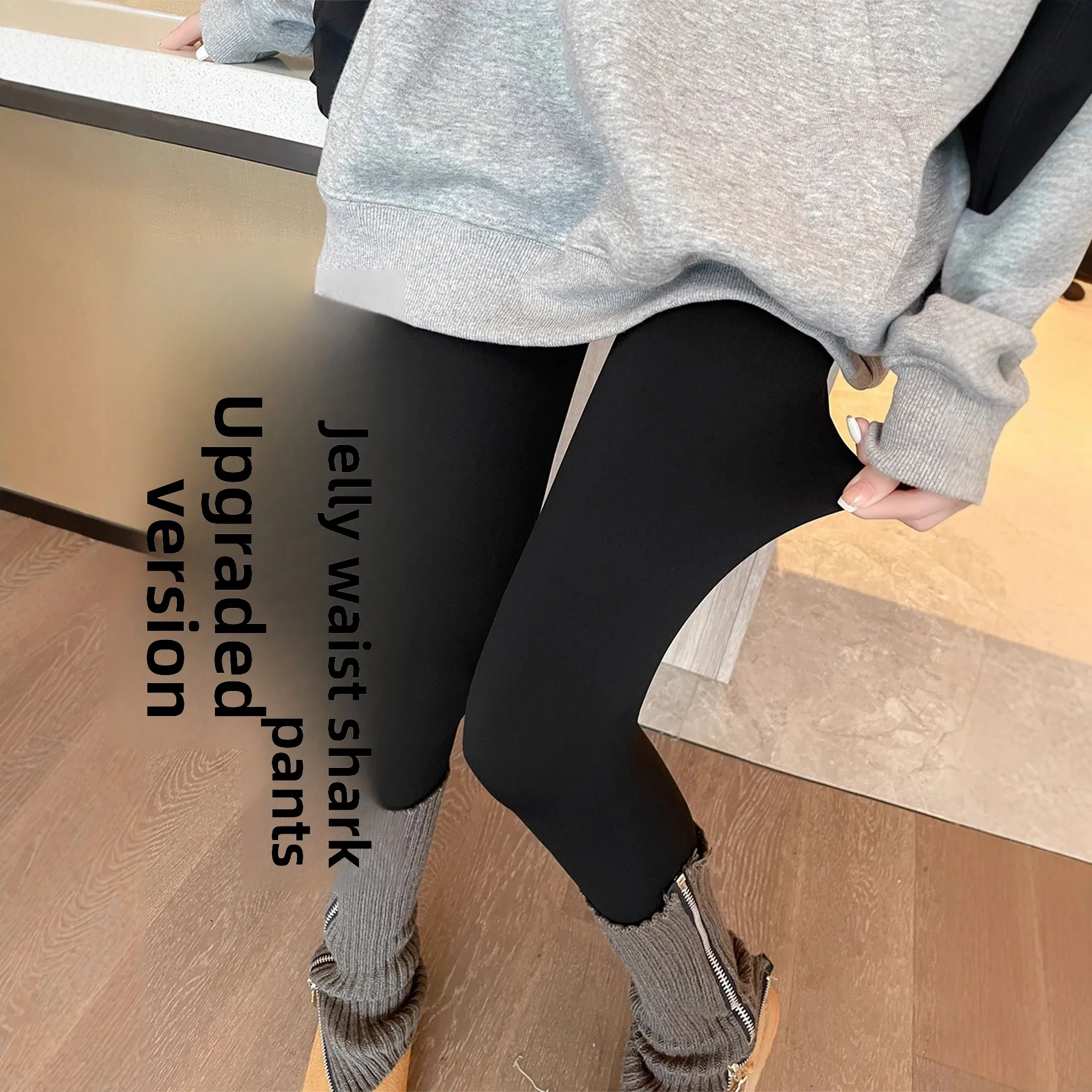 

Брюки для йоги с высокой талией, женские брюки из коровьей кожи, весенне-осенние утягивающие брюки для похудения, увеличивающие бедра