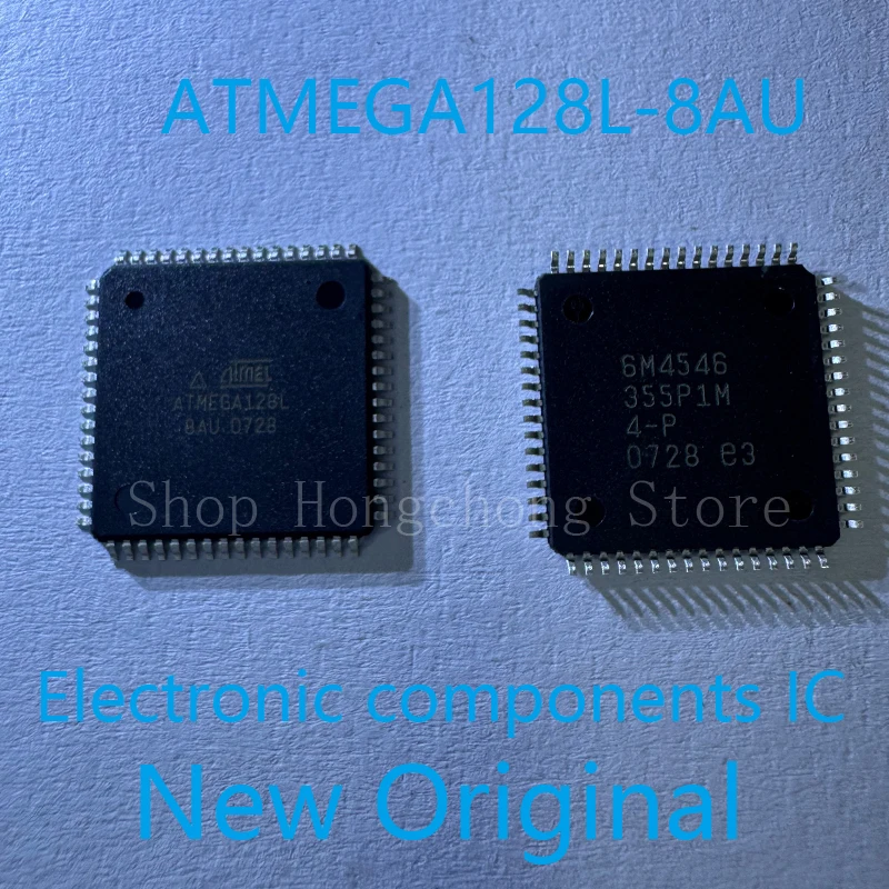 New Original ATMEGA128L-8AU ATMEGA128L-8 MCU 8-bit AVR RISC 128KB Flash 3.3V/5V 64Pin TQFP Tray 5PCS