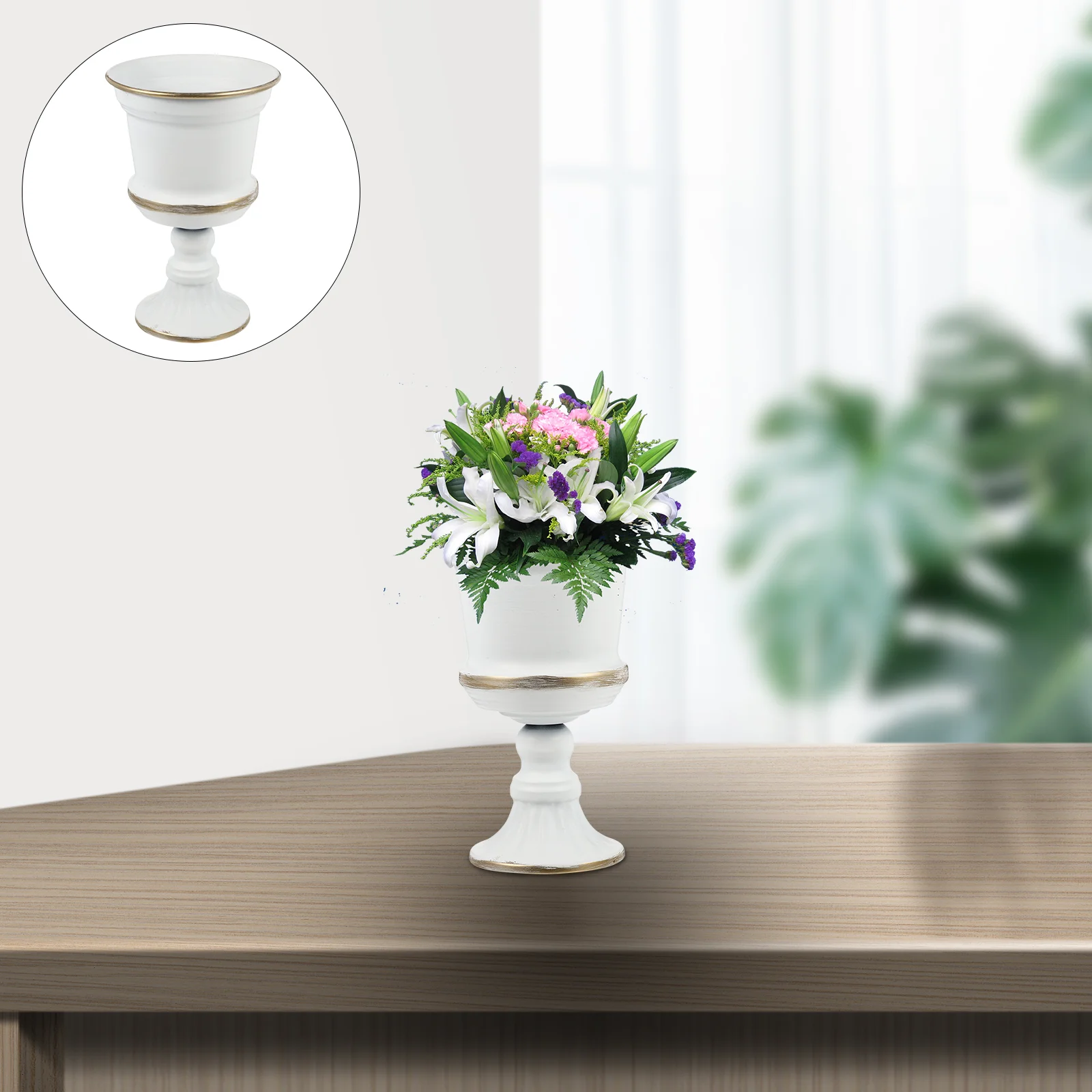 

Goldendoodle Ornament Flowerpot Gardening Planter Tabletop Artificial Wedding Centerpiece Desktop Decoration