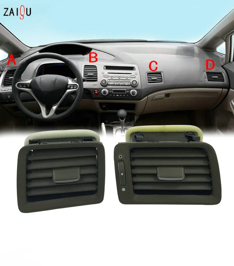 Applicable to  Civic 2006-2011  Air conditioner outlet  Instrument panel air outlet  Cold and heating air outlet