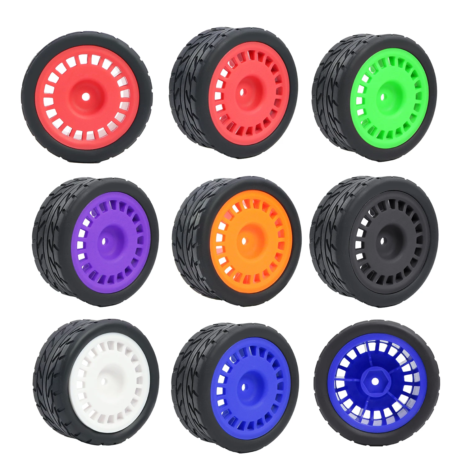 12mm hex 65*28mm pneus rodas sem cola design para 1/10 rc drift racing mjx 10303 tamiya tt02 tt01 xv01 hpi hsp redcat kyosho