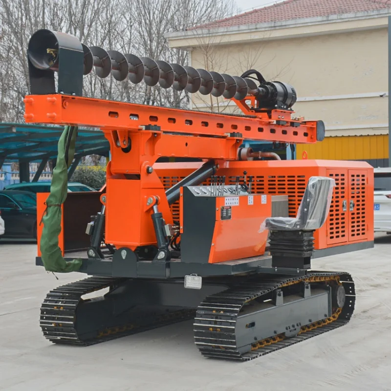 Customized Pile Driving Machine Borehole Depth 40m Photovoltaic Engineering Construction Hydraulic Pile Driver for Solar Panels