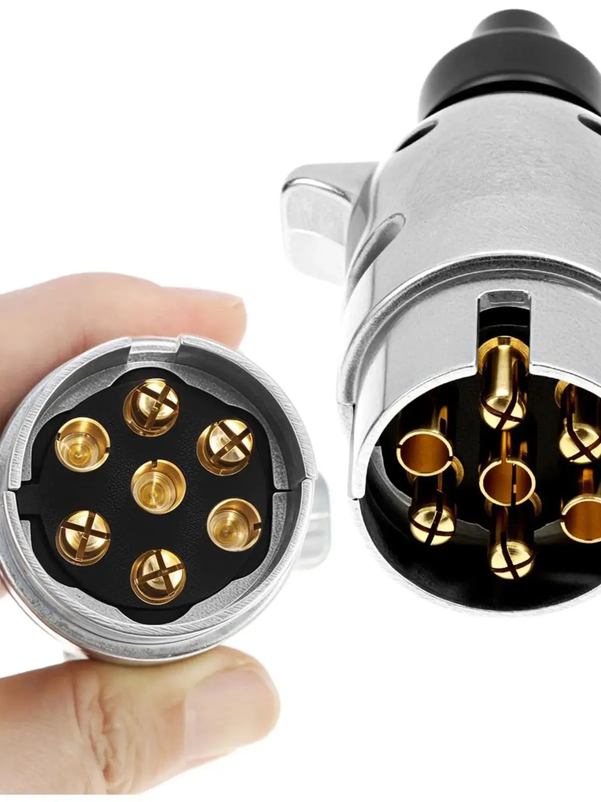 Duurzame 7 Pin 13 Pin Plug Trailer Truck Slepen Elektriciteit 12V Connector EU Plug Professionele Vervanging Voor Auto Vrachtwagen caravan - afbeelding 2